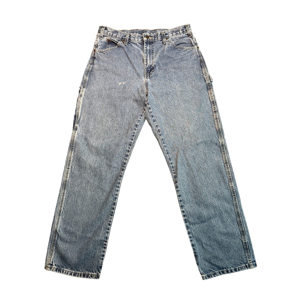 Vintage Dickies Carpenter Jeans Blue Denim Light Wash 33x30.5